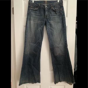 7 For All Mankind Washed Wide leg jeans